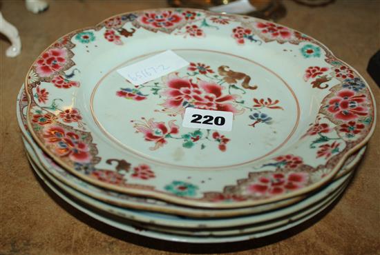 5 Chinese export plates